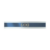 Monogramm auf Band - Dunkelblau (Flach)
