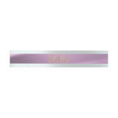 Monogramm auf Band - Lavendel (Flach)