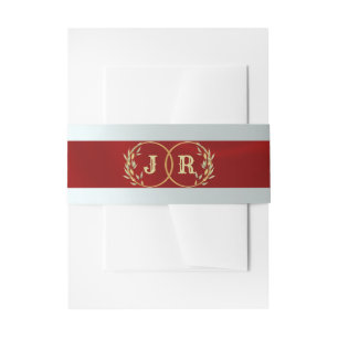 Monogramm auf Band - Rot