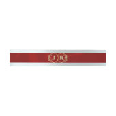 Monogramm auf Band - Rot (Flach)