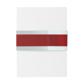 Monogramm auf Band - Rot (Rückseitenbeispiel)