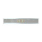 Monogramm auf Band - Salbei (Flach)