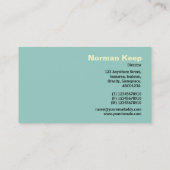 Monogramm auf der Kante - Sky Visitenkarte (Rückseite)