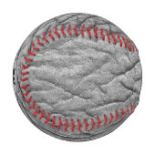 Monogramm auf Elefantenhautmuster personalisiert Baseball (Vorderseite Links)