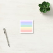 Monogramm auf Rainbow und White Frame Post-it Klebezettel (Büro)