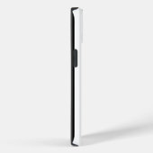 Monogramm auf schwarzen und weißen Streifen Case-Mate iPhone Hülle (Rückseite / Rechts)