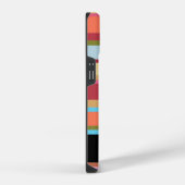Monogramm auf Streifen iPhone Hülle (Rechte Seite)