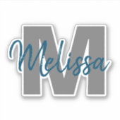 Monogramm Aufkleber (Vorderseite)