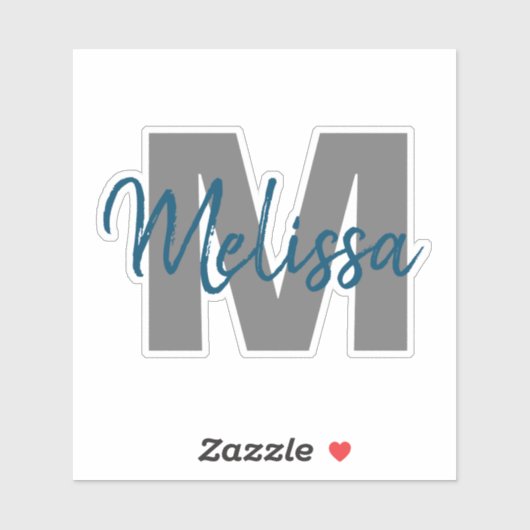 Monogramm Aufkleber (Blatt)