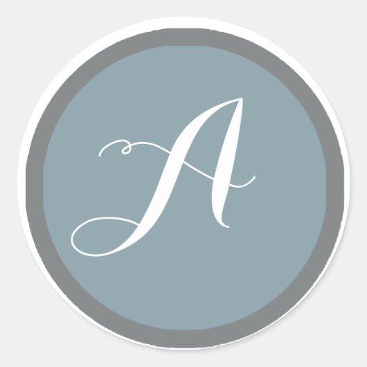 Monogramm-Aufkleber und Umschlag Aufkleber (Vorderseite)