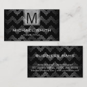 Monogramm aus beruflichem Edelstahl #6 Visitenkarte (Vorne/Hinten)