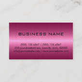 Monogramm aus beruflichem Edelstahl Nr. 9 Visitenkarte (Rückseite)