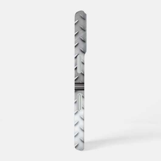 Monogramm aus Diamantblech iPhone 16 Hülle (Rechte Seite)