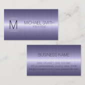 Monogramm aus Edelstahl #11 Visitenkarte (Vorne/Hinten)