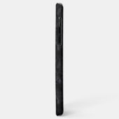 Monogramm aus elegantem Marmor Schwarz und Weiß Case-Mate iPhone Hülle (Hinten/Links)