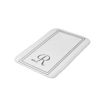 Monogramm aus elegantem Weiß und schwarzem Streife