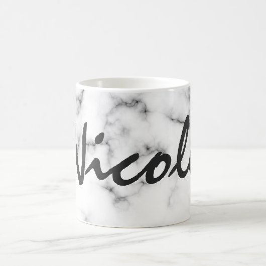 Monogramm aus feinem Marmor Kaffeetasse (Mittel)