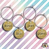 Monogramm aus Gold-Glitzer Konfetti