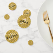 Monogramm aus Gold-Glitzer Konfetti (Gruppe)