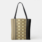 Monogramm aus Gold und Schwarz Tasche (Rückseite)