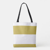 Monogramm aus Gold und Weiß Tasche (Rückseite)