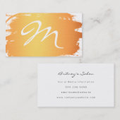 Monogramm aus Gold Visitenkarte (Vorne/Hinten)