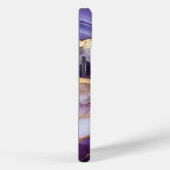 Monogramm aus lila Abstraktem Marmor Case-Mate iPhone Hülle (Rückseite / Rechts)