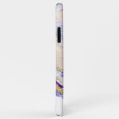 Monogramm aus lila und Goldmarmor Case-Mate iPhone Hülle (Hinten/Rechts)