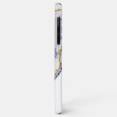 Monogramm aus lila und Goldmarmor Case-Mate iPhone Hülle (Hinten/Links)