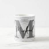 Monogramm aus modernem und klassischem Marmor Kaffeetasse (Mittel)