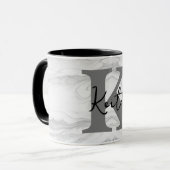 Monogramm aus modernem und klassischem Marmor, Let Tasse (Vorderseite Links)