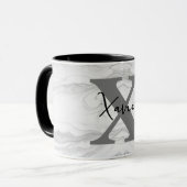 Monogramm aus modernem und klassischem Marmor, Let Tasse (Vorderseite Links)