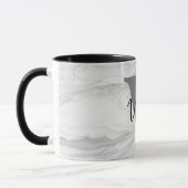Monogramm aus modernem und klassischem Marmor, Let Tasse (Links)