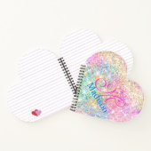 Monogramm aus niedlichem Glitzer Notizblock (Innenseite)