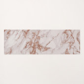 Monogramm aus Rose-Gold-Marmor Yogamatte (Rückseite (Horizontal))