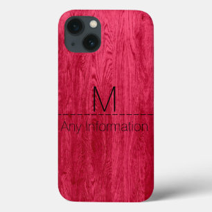 Monogramm aus Rotholz Case-Mate iPhone Hülle