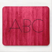 Monogramm aus Rotholz Mousepad (Vorne)