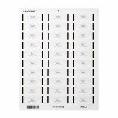 Monogramm aus schwarzem Diamantrahmen (Vorne)