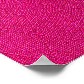 Monogramm aus schwarzem Leder in rosa Geparden Poster (Ecke)