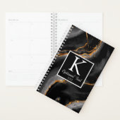 Monogramm aus schwarzem Marmor Modernes Terminieru Planer (Anzeige)