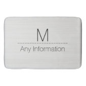 Monogramm aus Weißholz Badematte (Vorderseite)