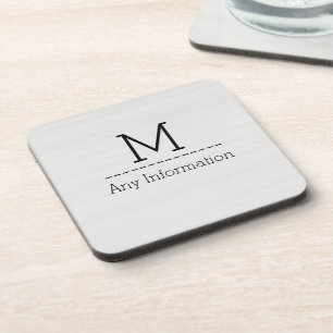 Monogramm aus Weißholz Untersetzer
