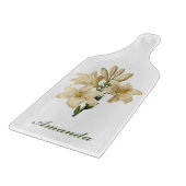 Monogramm-Ausschnitbrett 1 der Vintagen Blumen Schneidebrett (Ecke)