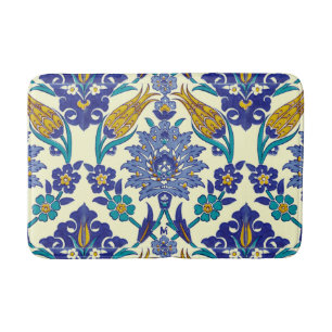 Monogramm Azulejo Keramik-Art-Vintage Verzierung Badematte