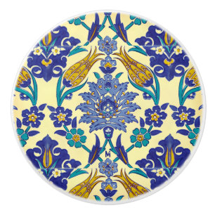 Monogramm Azulejo Keramik-Art-Vintage Verzierung Keramikknauf