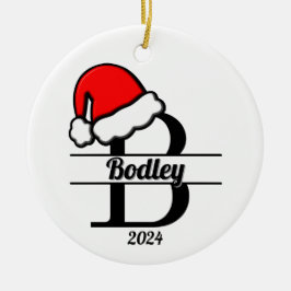 Monogramm B | beidseitig Keramik Ornament