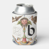 Monogramm B, Buchstabe B, Alphabet B, Monogramm A+ Dosenkühler (Kanne Vorderseite)