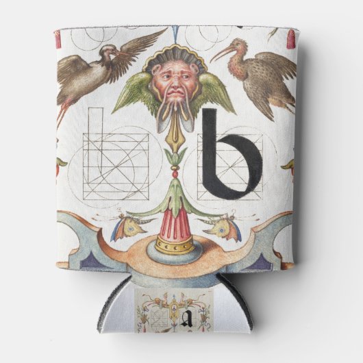 Monogramm B, Buchstabe B, Alphabet B, Monogramm A+ Dosenkühler (Vorderseite)