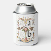 Monogramm B, Buchstabe B, Alphabet B, Monogramm A+ Dosenkühler (Kanne Rückseite)