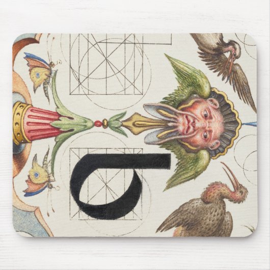 Monogramm B, Buchstabe B, Alphabet B, Monogramm A+ Mousepad (Vorne)